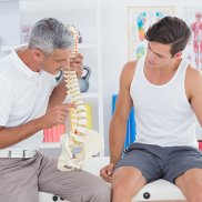 Man at a chiro appointment